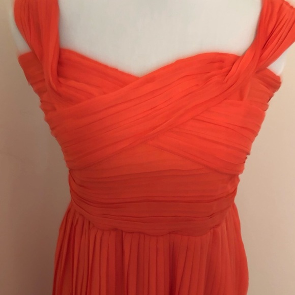 Coral/orange cocktail wedding guest dress - Picture 3 of 5